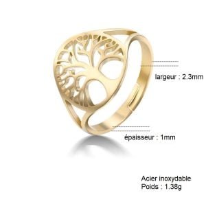 Bague Arbre de Vie Femme - Bague Symbole Sacré - Yogazen