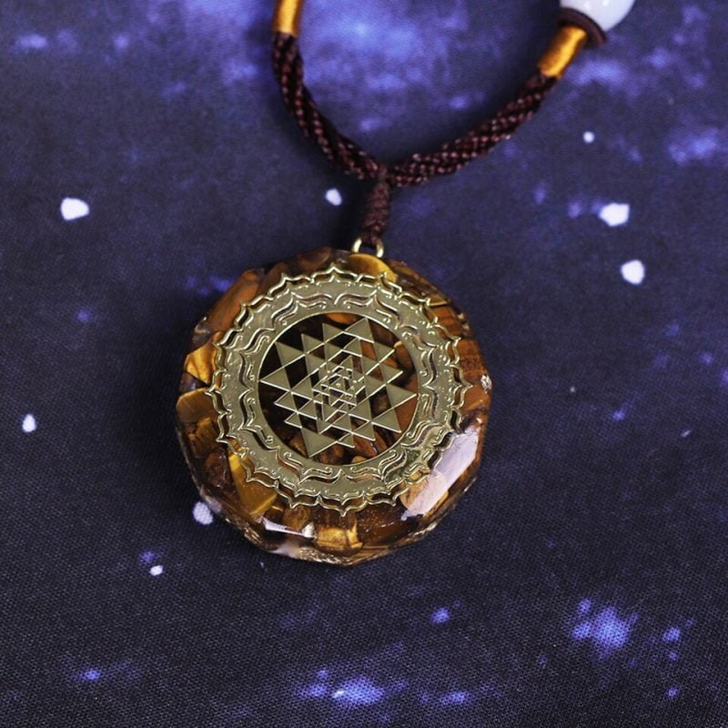 Pendentif Orgonite Oeil de Tigre - Protection - Orgonite Pendentif - Yogazen