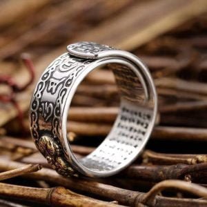 Bague Feng Shui Pixiu - Argent 990 - Bague Tibétaine - Yogazen