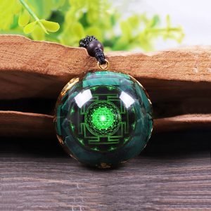 Collier Orgonite de Protection - Malachite - Orgonite Pendentif - Yogazen