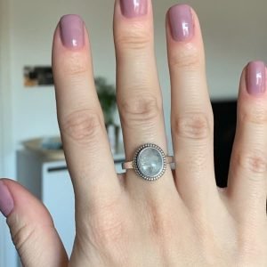 Bague Argent pour Femme en Pierre de Lune - Bague Pierre de Lune - Yogazen