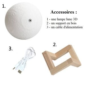 Lampe Lunaire - Rechargeable - Deco Zen - Yogazen