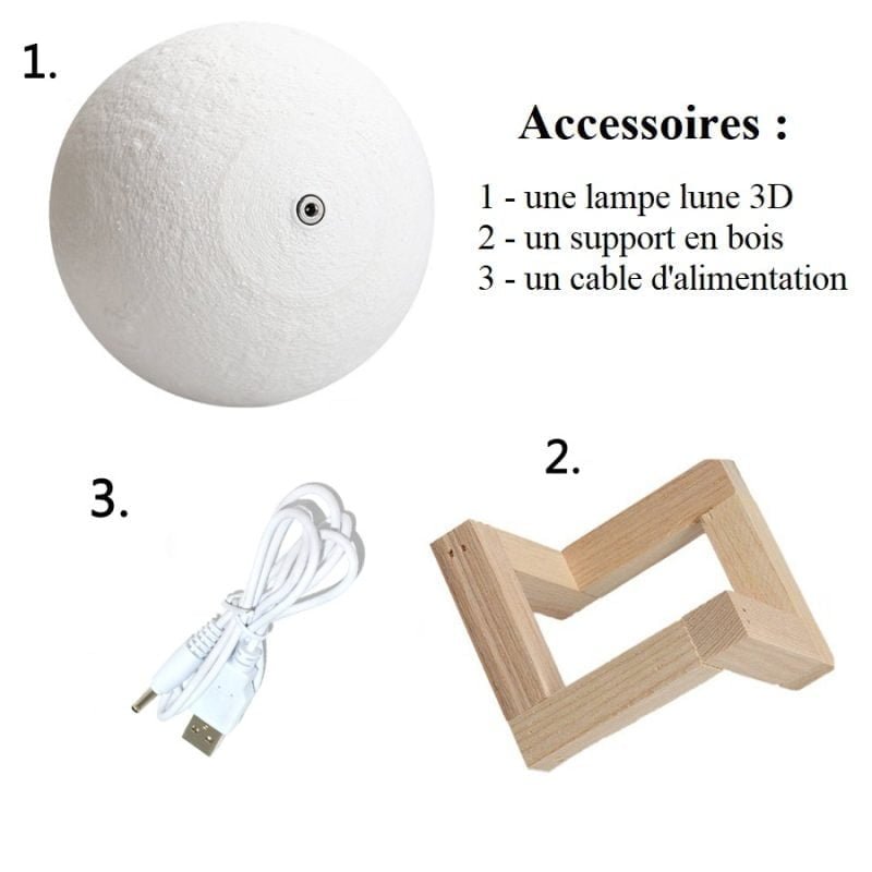 Lampe Lunaire - Rechargeable - Deco Zen - Yogazen