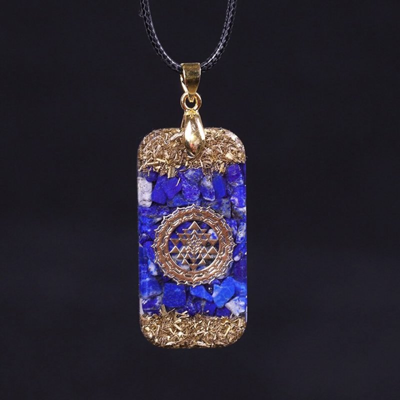 Pendentif Orgonite - Lapis Lazuli - Orgonite Pendentif - Yogazen