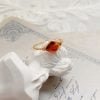 Bague Ambre Vintage - Bague Pierre Naturelle - Yogazen