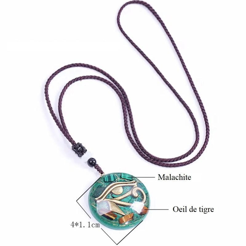 Pendentif Orgonite Oeil d'Oudjat - Orgonite Pendentif - Yogazen
