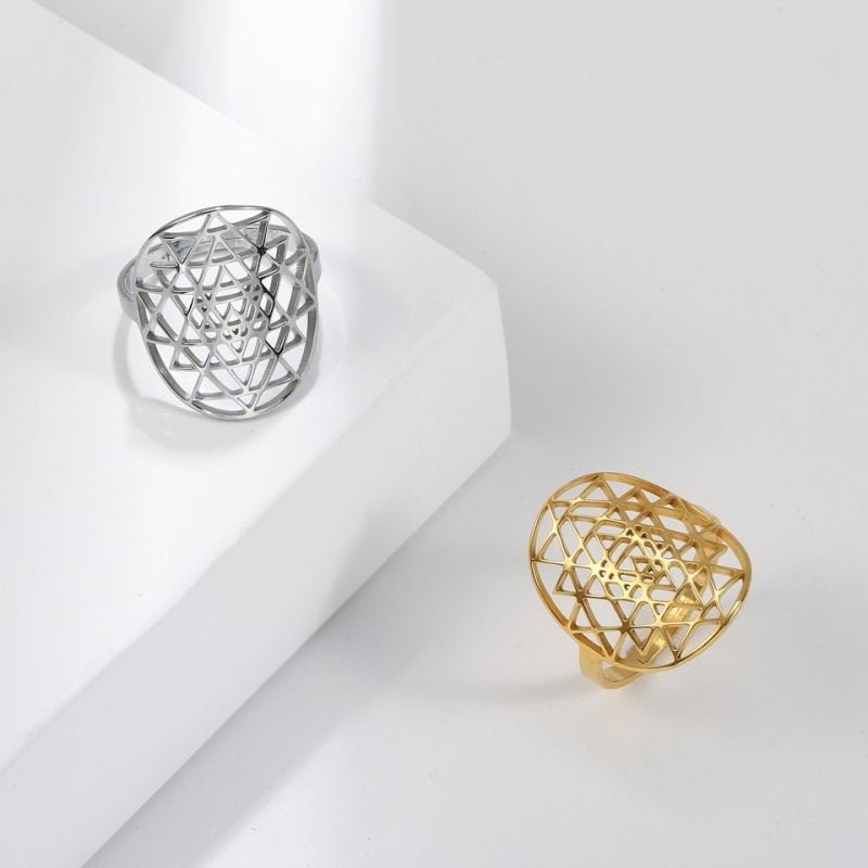 Bague Sri Yantra - Bague Symbole Sacré - Yogazen