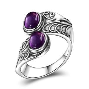 Bague Améthyste Vintage - Bague Améthyste - Yogazen