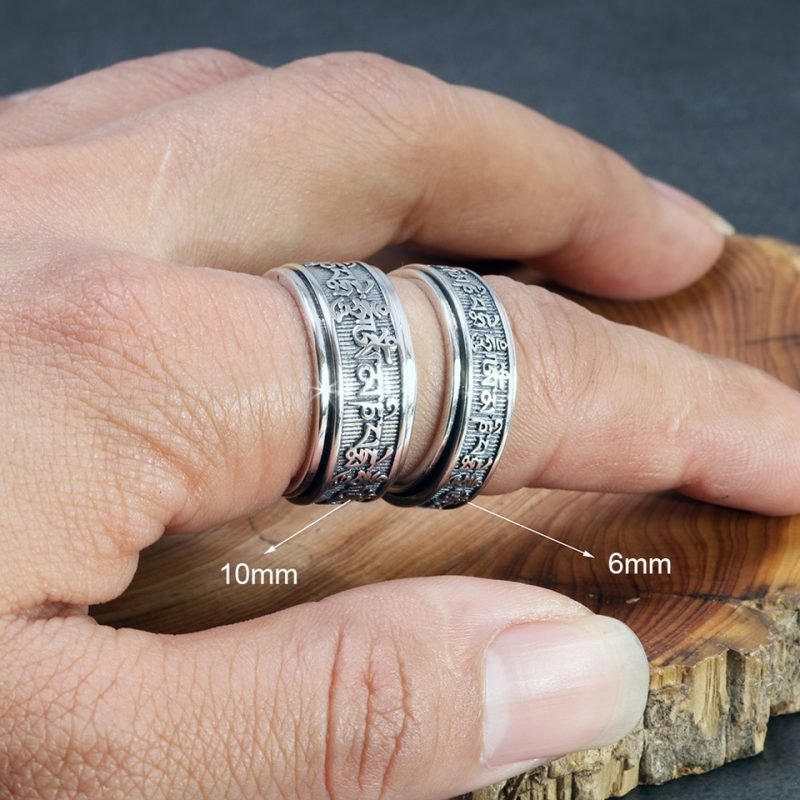Bague de Méditation Argent - Bague Tibétaine - Yogazen