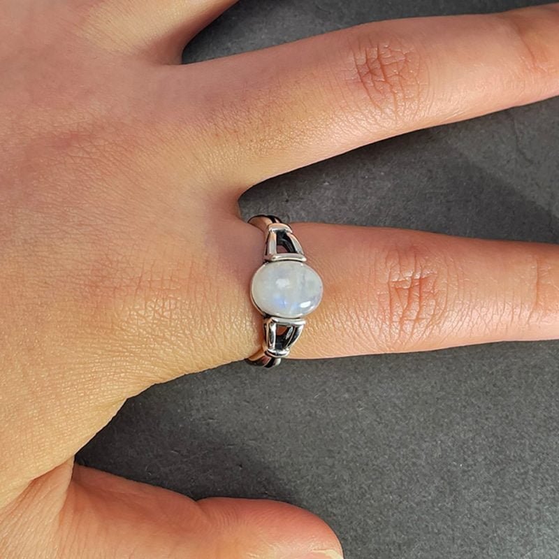 Bague Bella Twilight Pierre de Lune - Bague Pierre de Lune - Yogazen