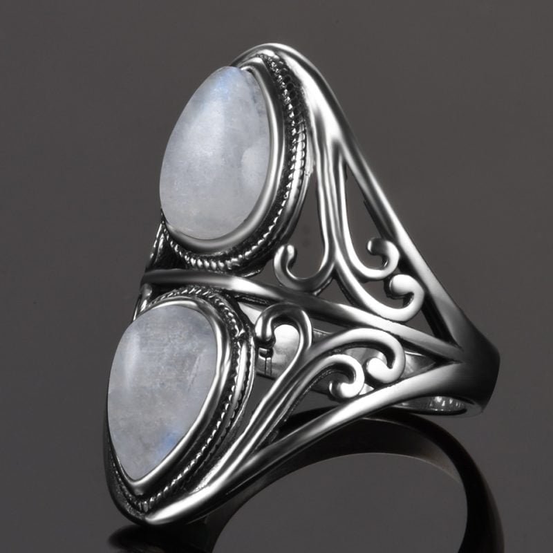 Grosse Bague Pierre de Lune - Bague Pierre de Lune - Yogazen