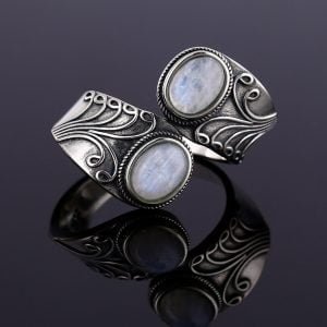 Bague Pierre de Lune Double - Bague Pierre de Lune - Yogazen