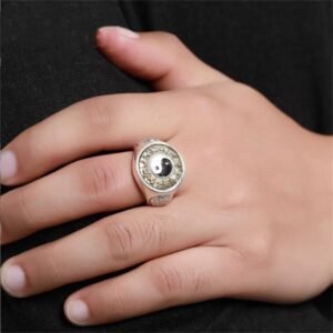 Bague Argent Yin Yang - Bague Tibétaine - Yogazen