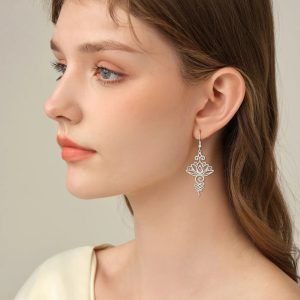 Boucles d'Oreilles Lotus Unalome - Bijoux de Protection - Yogazen