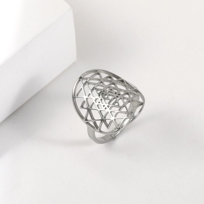 Bague Sri Yantra - Bague Symbole Sacré - Yogazen