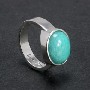 Bague Argent Amazonite - Bague Amazonite - Yogazen