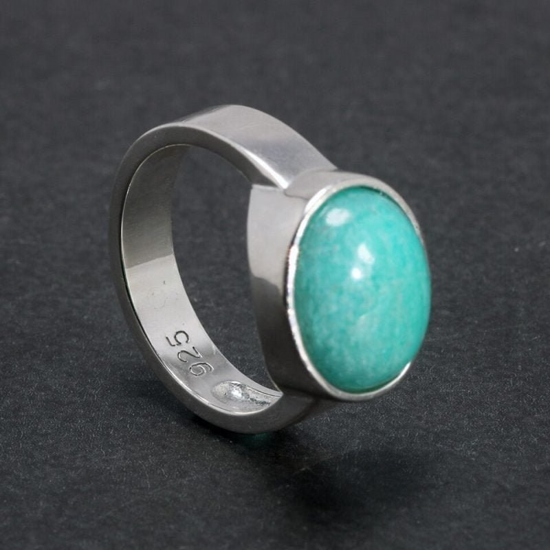 Bague Argent Amazonite - Bague Amazonite - Yogazen