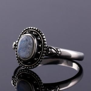 Bague Argent avec Pierre de Lune - Bague Pierre de Lune - Yogazen