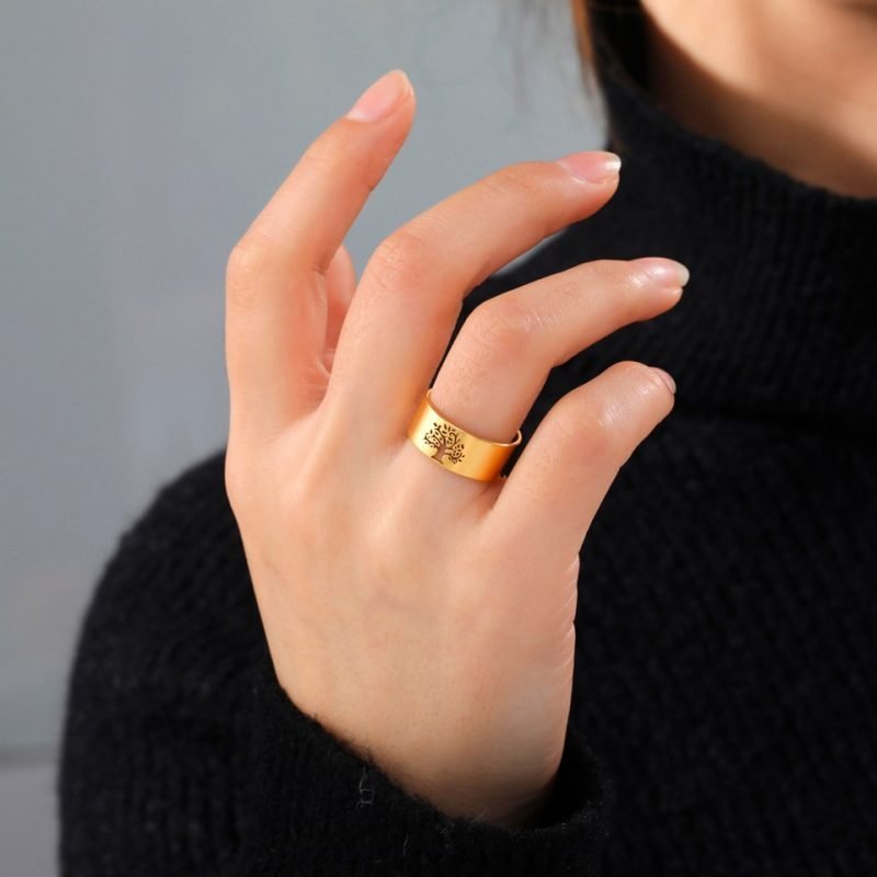 Bague avec Arbre de Vie - Bague Symbole Sacré - Yogazen