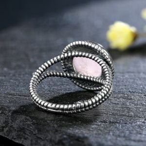 Bague Femme Quartz Rose - Bague Quartz Rose - Yogazen