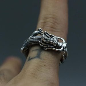 Bague Dragon Homme - Bague Tibétaine - Yogazen