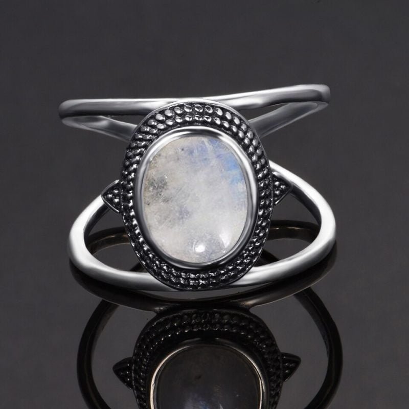 Bague Originale Pierre de Lune - Bague Pierre de Lune - Yogazen