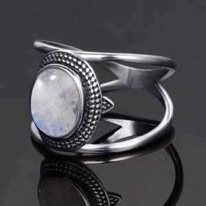 Bague Originale Pierre de Lune - Bague Pierre de Lune - Yogazen