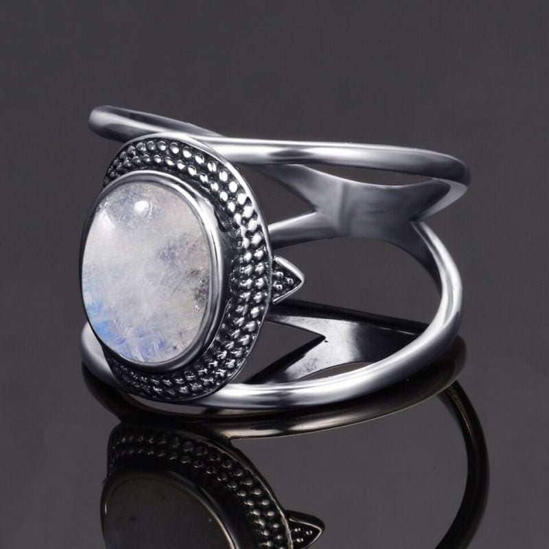 Bague Originale Pierre de Lune - Bague Pierre de Lune - Yogazen