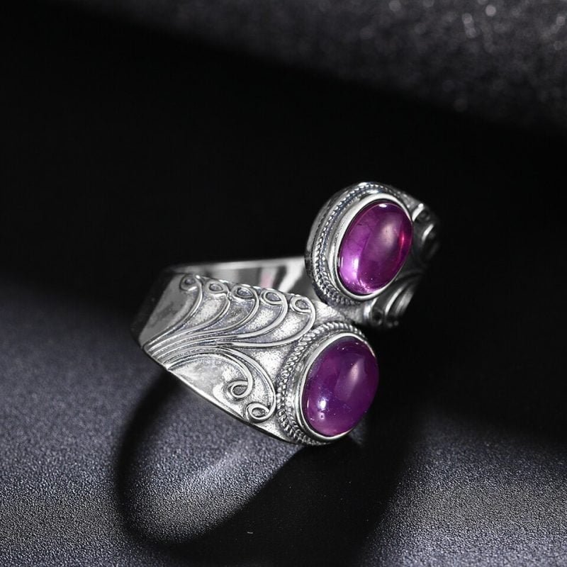Bague Améthyste Vintage - Bague Améthyste - Yogazen