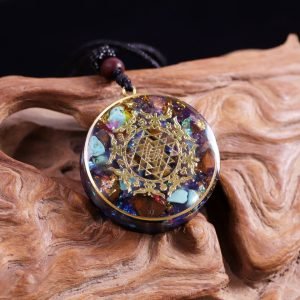 Pendentif Orgonite Sri Yantra - Orgonite Pendentif - Yogazen