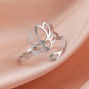 Bague Lotus Femme - Bague Symbole Sacré - Yogazen