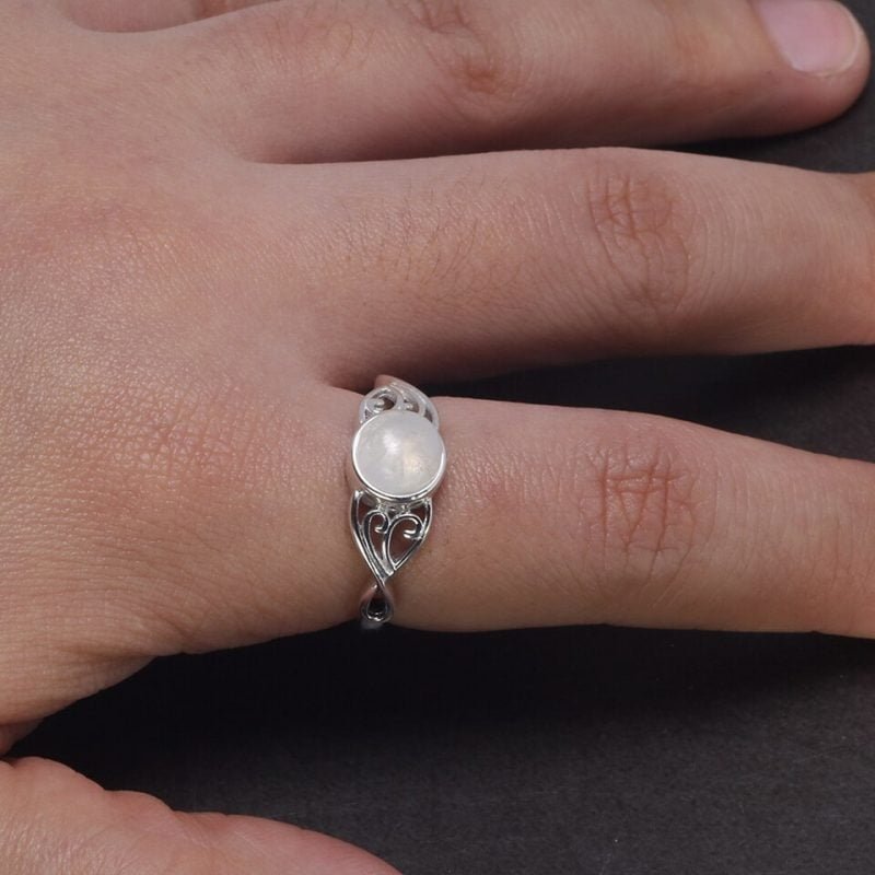Bague Pierre de Lune Véritable - Bague Pierre de Lune - Yogazen