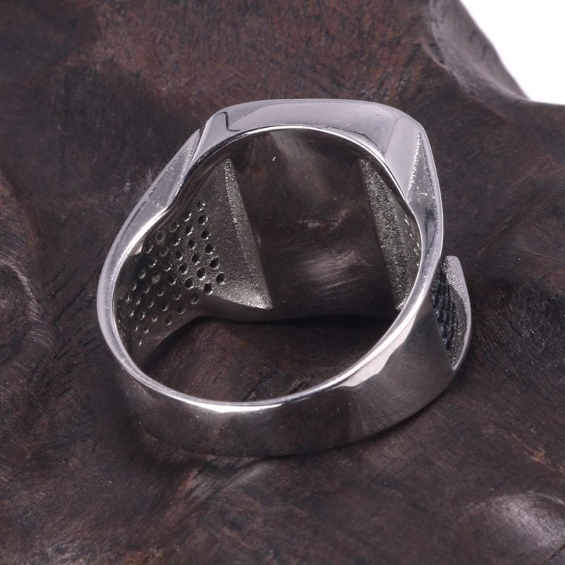 Chevalière Homme Argent Onyx Carré - Bague Onyx - Yogazen