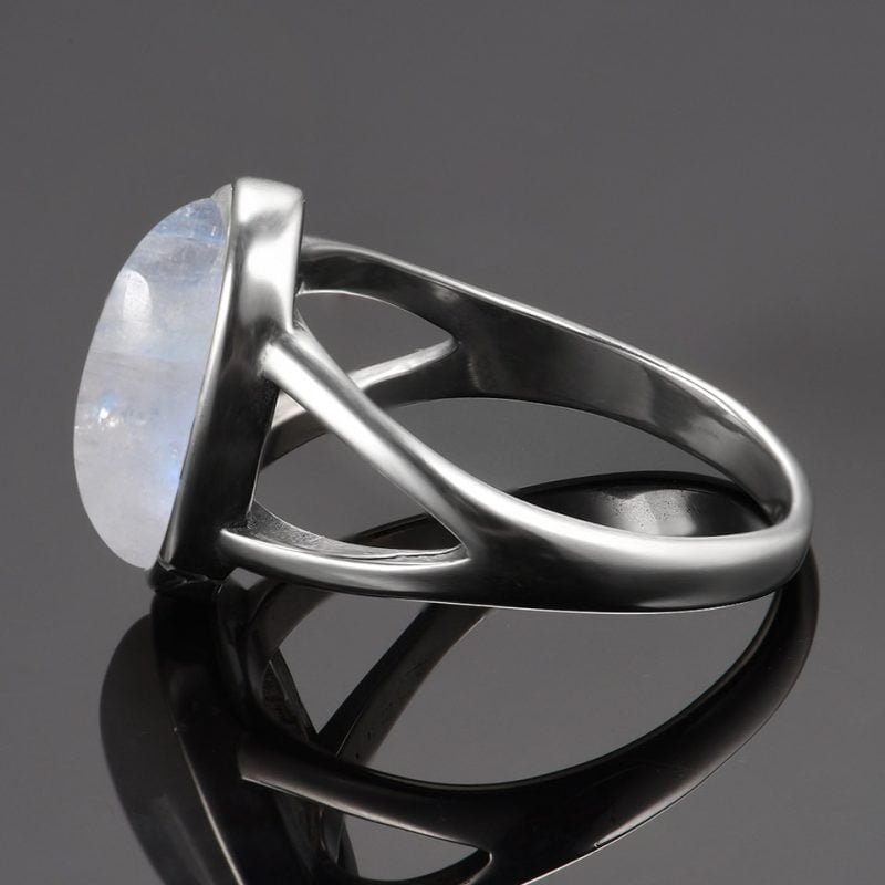 Bague Cabochon Pierre de Lune - Bague Pierre de Lune - Yogazen