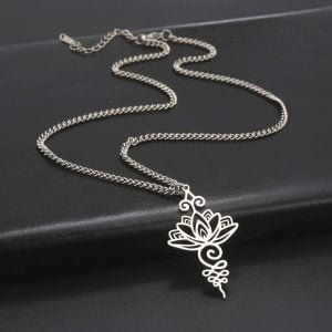 Collier Lotus Unalome - Bijoux de Protection - Yogazen