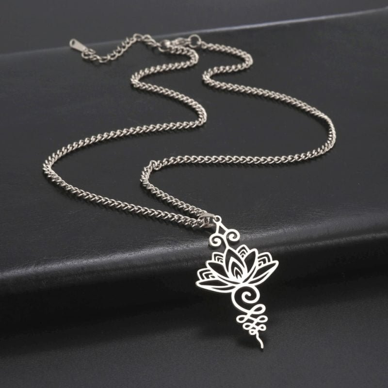 Collier Lotus Unalome - Bijoux de Protection - Yogazen