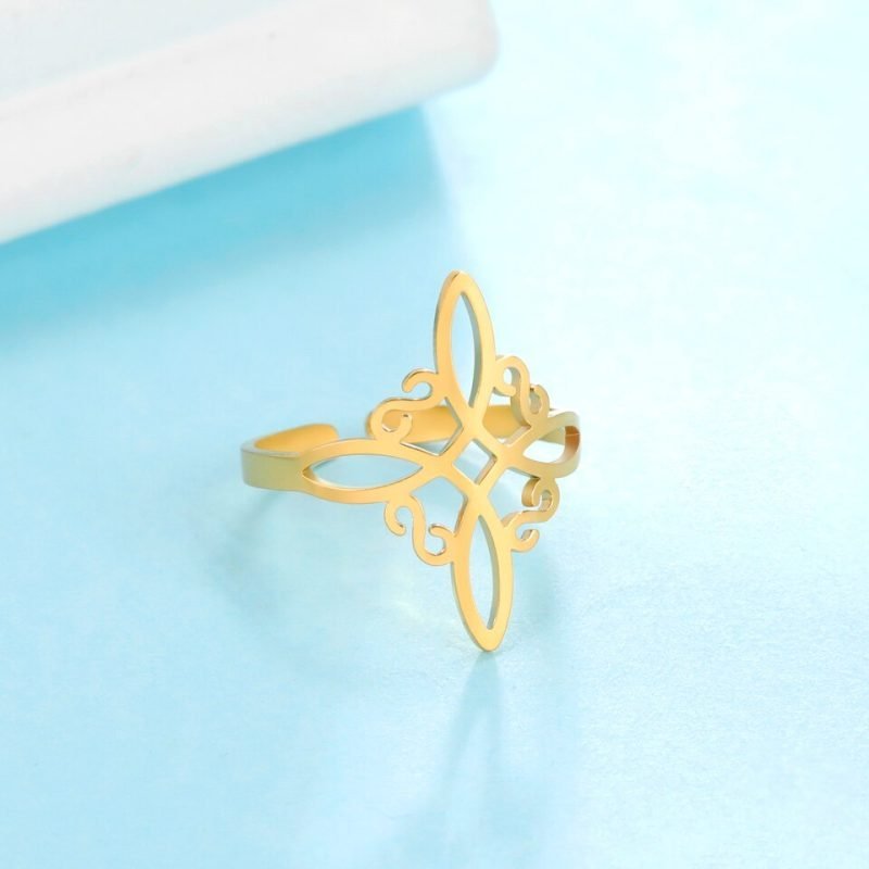 Bague Noeud de Sorcière - Bague Symbole Sacré - Yogazen