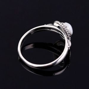 Bague Argent avec Pierre de Lune - Bague Pierre de Lune - Yogazen