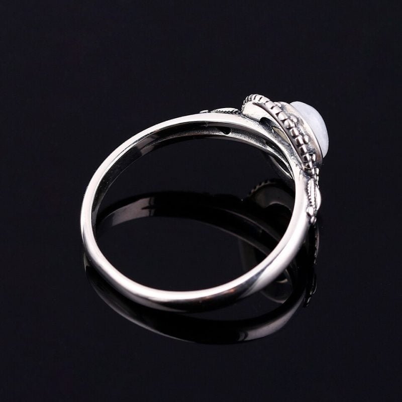 Bague Argent avec Pierre de Lune - Bague Pierre de Lune - Yogazen