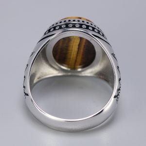 Bague Oeil de Tigre Homme - Bague Oeil de Tigre - Yogazen