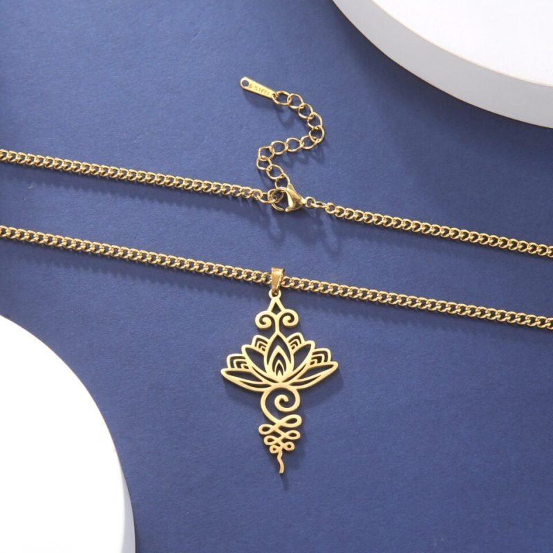 Collier Lotus Unalome - Bijoux de Protection - Yogazen