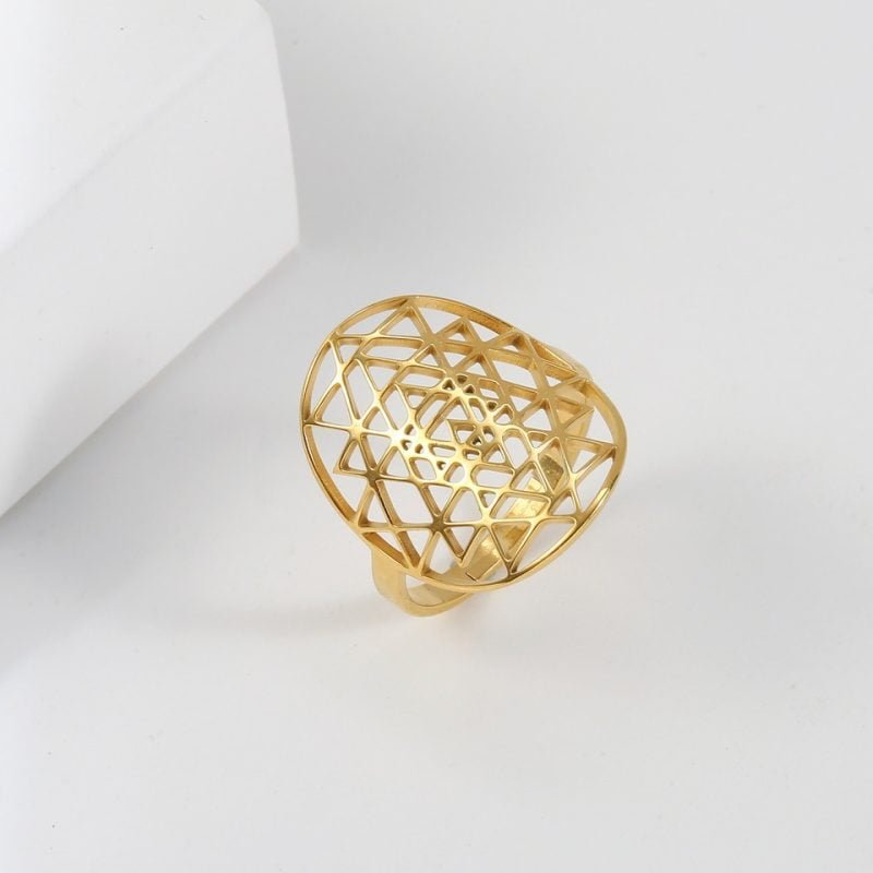 Bague Sri Yantra - Bague Symbole Sacré - Yogazen