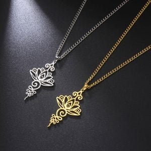 Collier Lotus Unalome - Bijoux de Protection - Yogazen