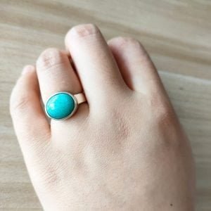 Bague Argent Amazonite - Bague Amazonite - Yogazen