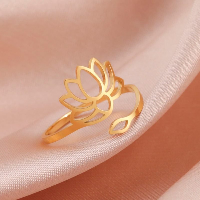 Bague Lotus Femme - Bague Symbole Sacré - Yogazen