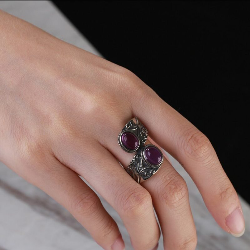 Bague Améthyste Vintage - Bague Améthyste - Yogazen