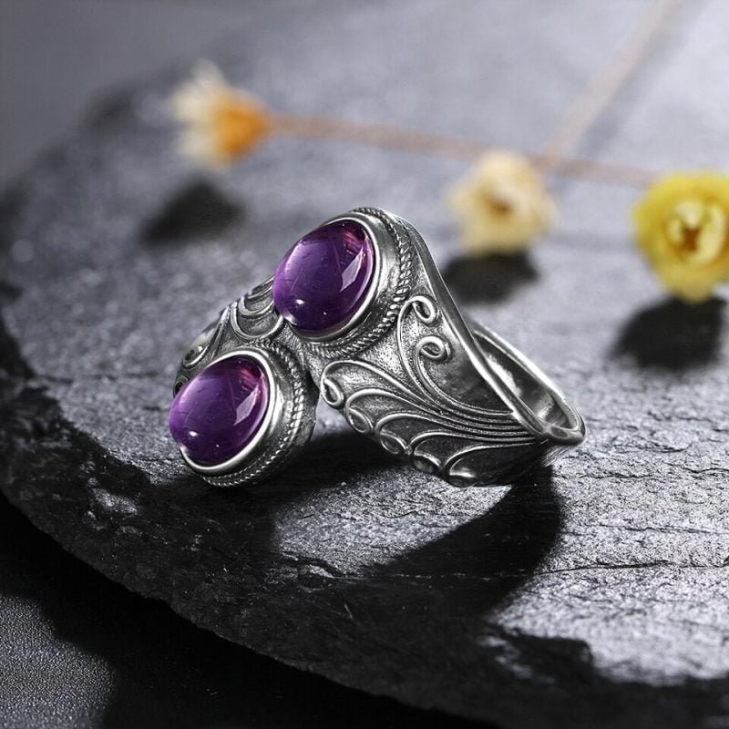 Bague Améthyste Vintage - Bague Améthyste - Yogazen