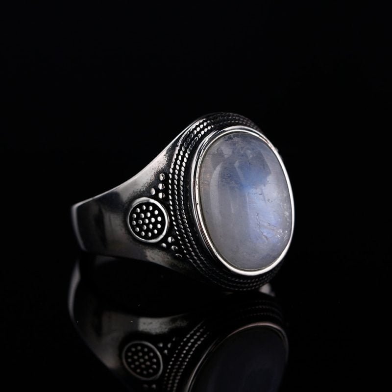 Bague Homme Pierre de Lune - Bague Pierre de Lune - Yogazen