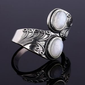 Bague Pierre de Lune Double - Bague Pierre de Lune - Yogazen