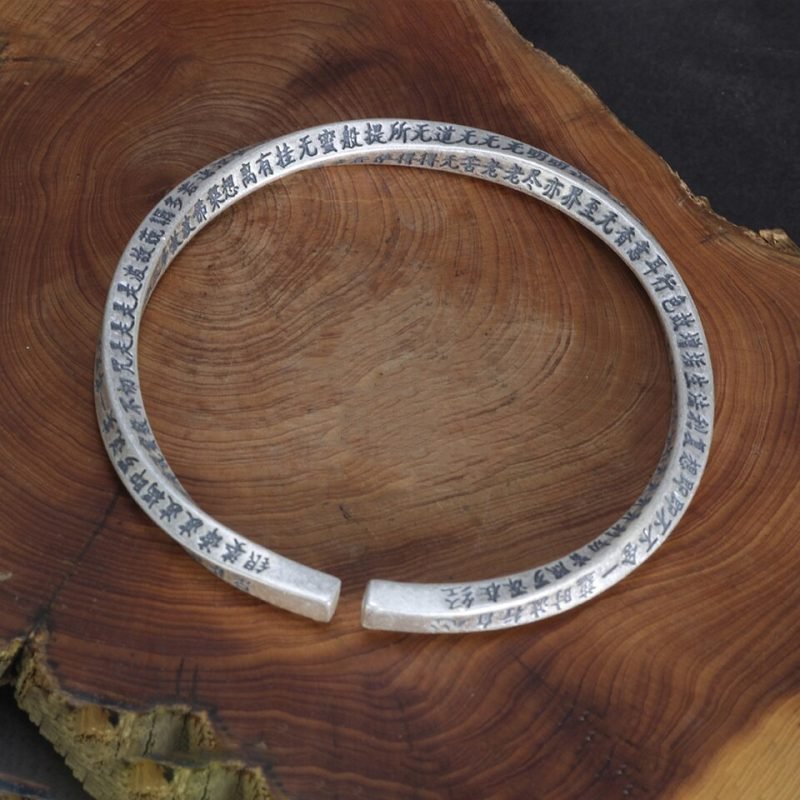 Bracelet Argent avec Mantra - Bracelet Porte Bonheur - Yogazen